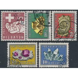 SWITZERLAND - 1958 Pro Patria set of 5, used – Michel # 657-661