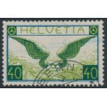 SWITZERLAND - 1929 40c blue/green Airmail on smooth paper, used – Michel # 234x