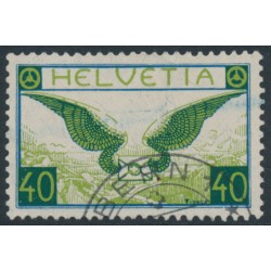 SWITZERLAND - 1929 40c blue/green Airmail on smooth paper, used – Michel # 234x