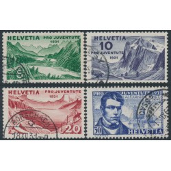 SWITZERLAND - 1931 Pro Juventute set of 4, used – Michel # 246-249