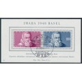 SWITZERLAND - 1948 IMABA Stamp Exhibition M/S, used – Michel # Block 13