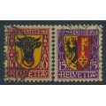 SWITZERLAND - 1918 Pro Juventute set of 2, used – Michel # 143-144