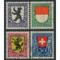 SWITZERLAND - 1924 Pro Juventute set of 4, used – Michel # 209-212