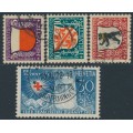 SWITZERLAND - 1928 Pro Juventute set of 4, used – Michel # 229-232