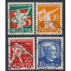 SWITZERLAND - 1932 Pro Juventute set of 4, used – Michel # 262-265
