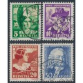 SWITZERLAND - 1934 Pro Juventute set of 4, used – Michel # 281-284