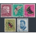 SWITZERLAND - 1953 Pro Juventute set of 5, used – Michel # 588-592