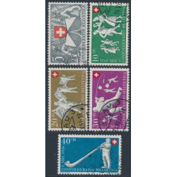 SWITZERLAND - 1951 Pro Patria set of 5, used – Michel # 555-559