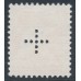 SWITZERLAND - 1937 15c orange Landscape, grilled paper, official cross perfin., used – Michel # D22z