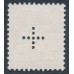 SWITZERLAND - 1937 15c orange Landscape, grilled paper, official cross perfin., used – Michel # D22z