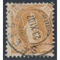 SWITZERLAND - 1907 3Fr. brown Helvetia, perf. 11½:11, crosses watermark, plain paper, used – Zum. # 92A