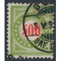 SWITZERLAND - 1897 500c red/olive-green Postage Due, normal frame, used – Zumstein # P22FN