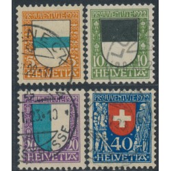 SWITZERLAND - 1922 Pro Juventute set of 4, used – Michel # 175-178