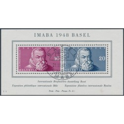 SWITZERLAND - 1948 IMABA Stamp Exhibition M/S, used – Michel # Block 13