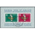 SWITZERLAND - 1959 NABAG Stamp Exhibition M/S, used – Michel # Block 16