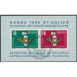 SWITZERLAND - 1959 NABAG Stamp Exhibition M/S, used – Michel # Block 16