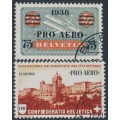 SWITZERLAND - 1938 & 1943 Pro Aero issues, CTO – Michel # 325+422