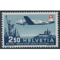 SWITZERLAND - 1947 2.50Fr Swissair First Flight, MNH – Michel # 479