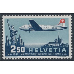 SWITZERLAND - 1947 2.50Fr Swissair First Flight, MNH – Michel # 479