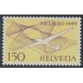 SWITZERLAND - 1949 1.50Fr yellow/violet Pro Aero, MNH – Michel # 518