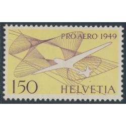 SWITZERLAND - 1949 1.50Fr yellow/violet Pro Aero, MNH – Michel # 518