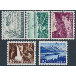 SWITZERLAND - 1954 Pro Patria set of 5, CTO – Michel # 597-601