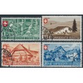 SWITZERLAND - 1945 Pro Patria set of 4, used – Michel # 460-463