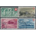 SWITZERLAND - 1947 Pro Patria set of 4, used – Michel # 480-483