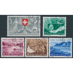 SWITZERLAND - 1953 Pro Patria set of 5, used – Michel # 580-584