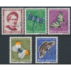 SWITZERLAND - 1951 Pro Juventute set of 5, used – Michel # 561-565