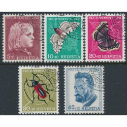 SWITZERLAND - 1953 Pro Juventute set of 5, used – Michel # 588-592