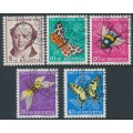 SWITZERLAND - 1954 Pro Juventute set of 5, used – Michel # 602-606