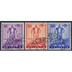 SWITZERLAND - 1936 Pro Patria set of 3, used – Michel # 294-296