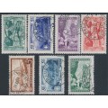 SWITZERLAND - 1914-1928 3Fr to 10Fr Mountains, used – Michel # 121-123 + 142 + 226-228