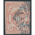 SWITZERLAND - 1852 15Rp red Rayon III, used – Zumstein # 20