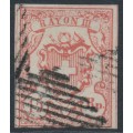 SWITZERLAND - 1852 15Rp red Rayon III, used – Zumstein # 20