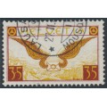 SWITZERLAND - 1933 35c brown-carmine/brown-yellow Airmail, grilled gum, used – Michel # 233z