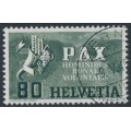 SWITZERLAND - 1945 80c deep grey-green Peace issue, used – Michel # 454