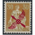 SWITZERLAND - 1920 30c brown-orange Helvetia, red airmail overprint, MNH – Michel # 152