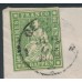 SWITZERLAND - 1860 40Rp green Helvetia, used on cover – Zumstein # 26G