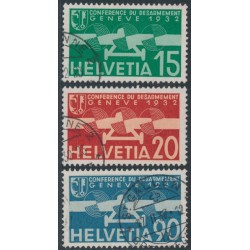 SWITZERLAND - 1932 Disarmament Conference set of 3, used – Michel # 256-258