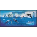 AUSTRALIA / AAT - 1995 Whales & Dolphins M/S overprinted Singapore ‘95, MNH – SG # MS112