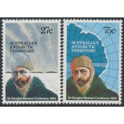 AUSTRALIA / AAT - 1982 Mawson’s Birth Centenary set of 2, MNH – SG # 53-54