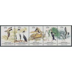 AUSTRALIA / AAT - 1983 Regional Wildlife strip of 5, MNH – SG # 55a