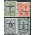 PAPUA - 1935 King George V Jubilee overprints set of 4, MH – SG # 150-153