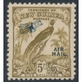 NEW GUINEA - 1932 5/- olive-brown Bird of Paradise, no dates, airmail o/p, MNH – SG # 201