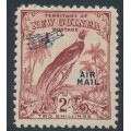 NEW GUINEA - 1932 2/- dull lake Bird of Paradise, no dates, airmail o/p, MH – SG # 200