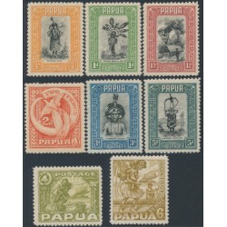 PAPUA - 1932 ½d to 6d Pictorials short set of 8, MNH – SG # 130-137