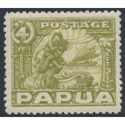 PAPUA - 1932 4d olive-green Mother & Child, MNH – SG # 135