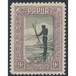 PAPUA - 1932 9d black/violet Shooting Fish, MNH – SG # 133